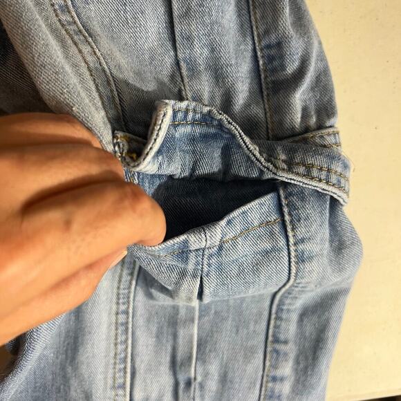 Sweet Heart Womens Cargo Jeans, Size 11, light blue - Picture 12 of 13